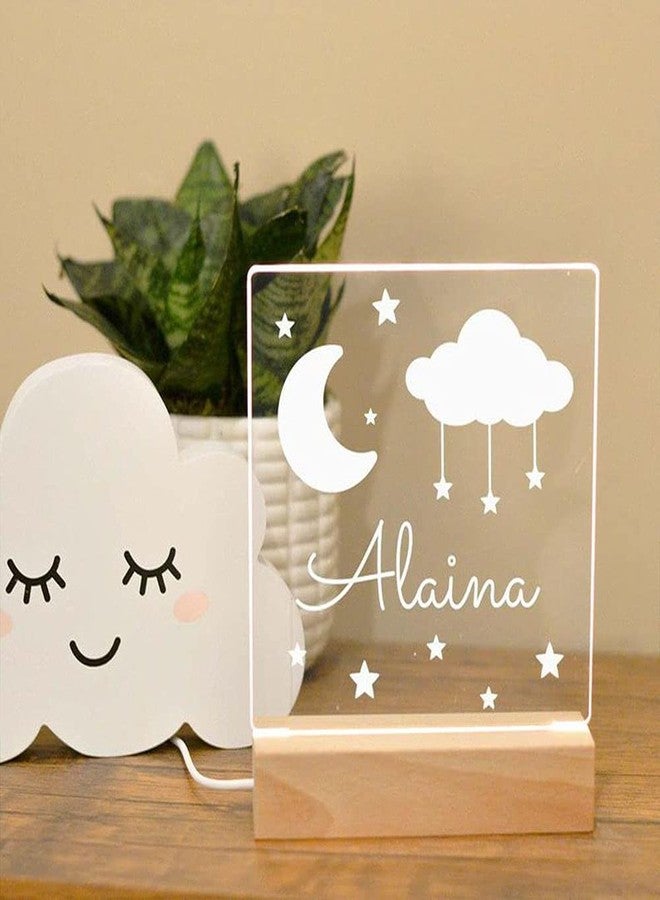 Ostin LED Lights Display Base,Wooden Lighted USB LED Light Base Stand Desktop Display Base with with White Pen and DIY Erasar 3 Way Dimmeble Board for DIY Acrylic Plate - Image 3