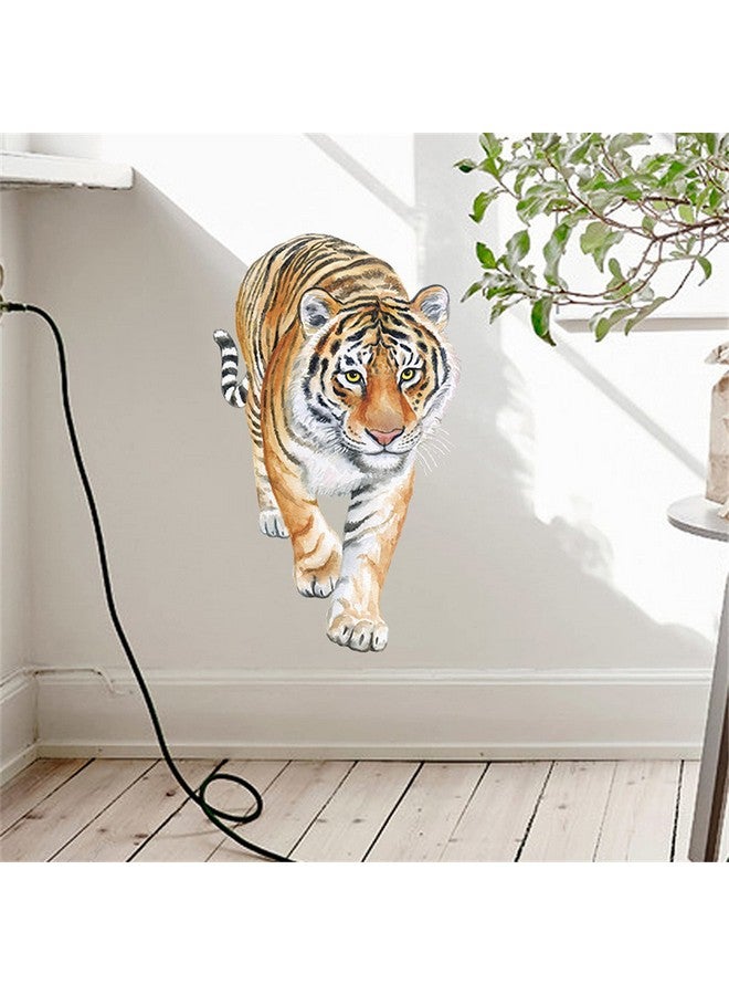 ROFARSO Lifelike Cool Tiger Jungle Animal Wall Stickers Removable Wall Decals Art Decorations Decor for Bedroom Living Room Murals - Image 1