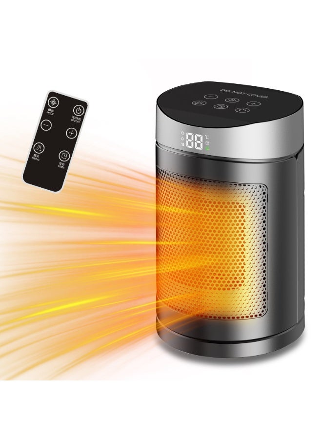 general UK Plug Electric Heater - 10-35℃ Adjustable Thermostat Portable Space Warmer for Home Office - Image 1