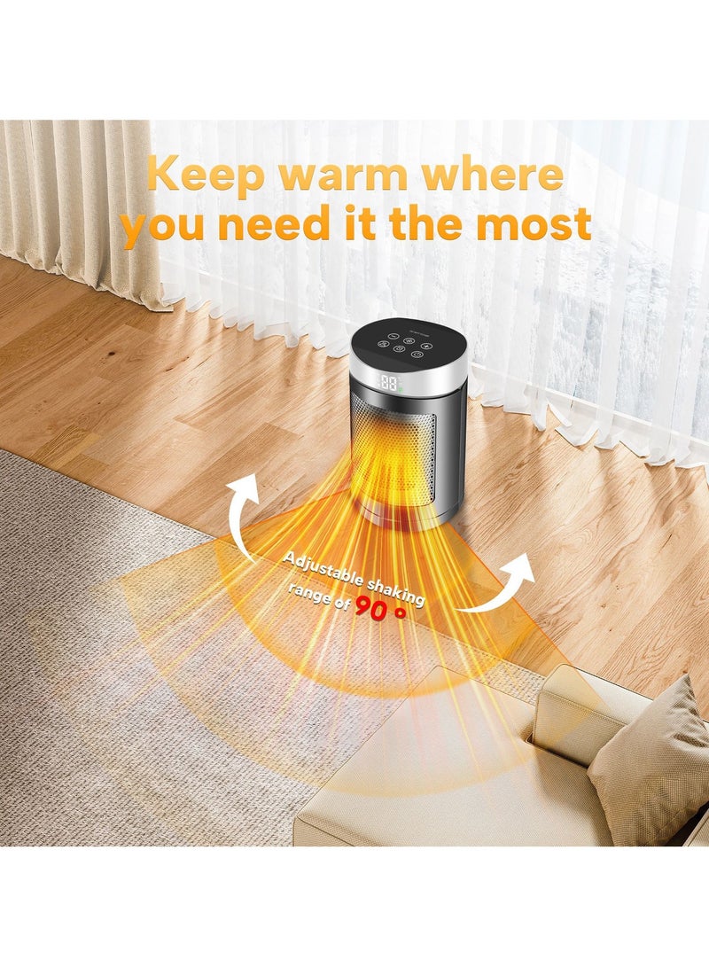 general UK Plug Electric Heater - 10-35℃ Adjustable Thermostat Portable Space Warmer for Home Office - Image 3