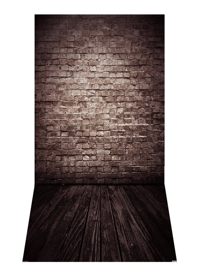 ANDOER 1.5* 2.1m/5* 7ft Retro Photography Background Abstract Old Master Brick Wall Wood Floor Backdrop Photo Studio Props - Image 1
