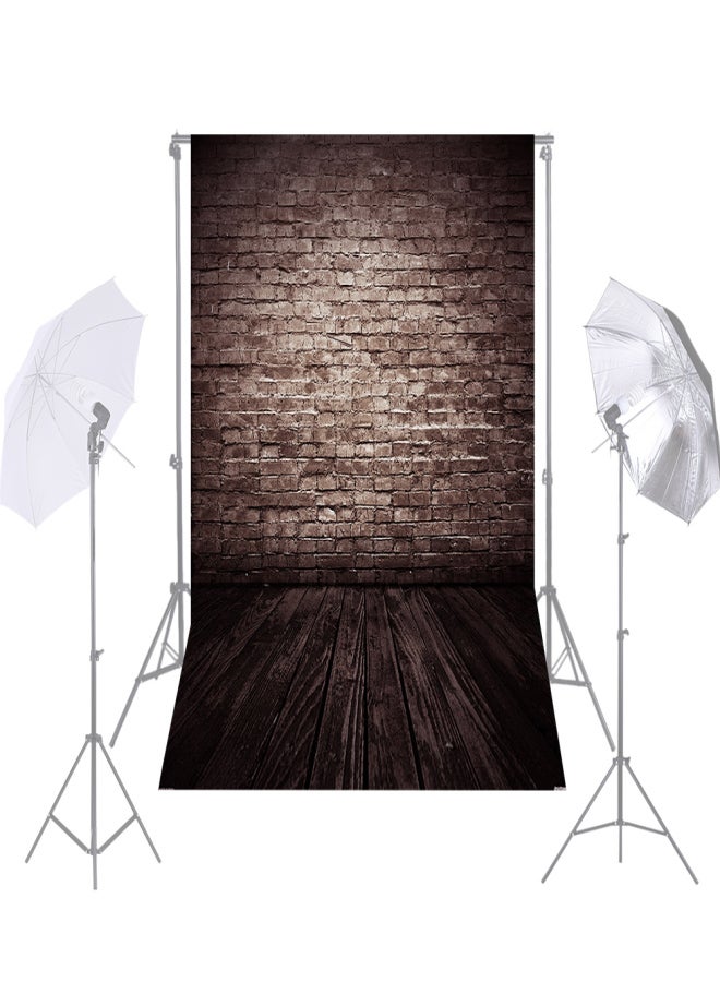 ANDOER 1.5* 2.1m/5* 7ft Retro Photography Background Abstract Old Master Brick Wall Wood Floor Backdrop Photo Studio Props - Image 3