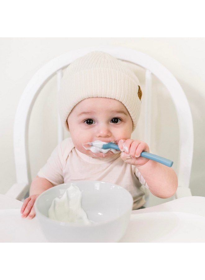 Ryan & Rose Ryan & Rose Ultimate Utensil Set of 3 Silicone Baby Spoons Silicone baby feeding set for baby led weaning, baby spoons self feeding 6 months, baby utensils, toddler utensils (Oxford) - Image 4