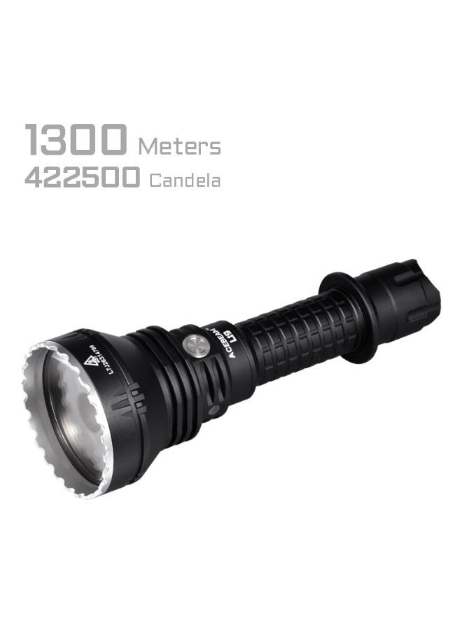 ACEBEAM مصباح يدوي LED ACEBEAM L19 2.0، مصباح تكتيكي بقوة 1650 لومن، شعاع يصل إلى 1300 متر، مصباح باحث قابل لإعادة الشحن عبر منفذ USB-C مخصص للشرطة، والترحال، وإنقاذ الأرواح - Image 3