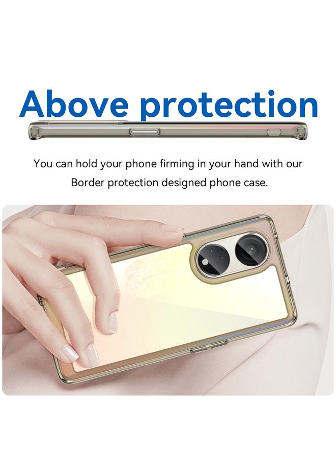 اس-توب جراب لهاتف OPPO A1 Pro 5G من سلسلة ملونة من الأكريليك + جراب هاتف TPU - Image 4