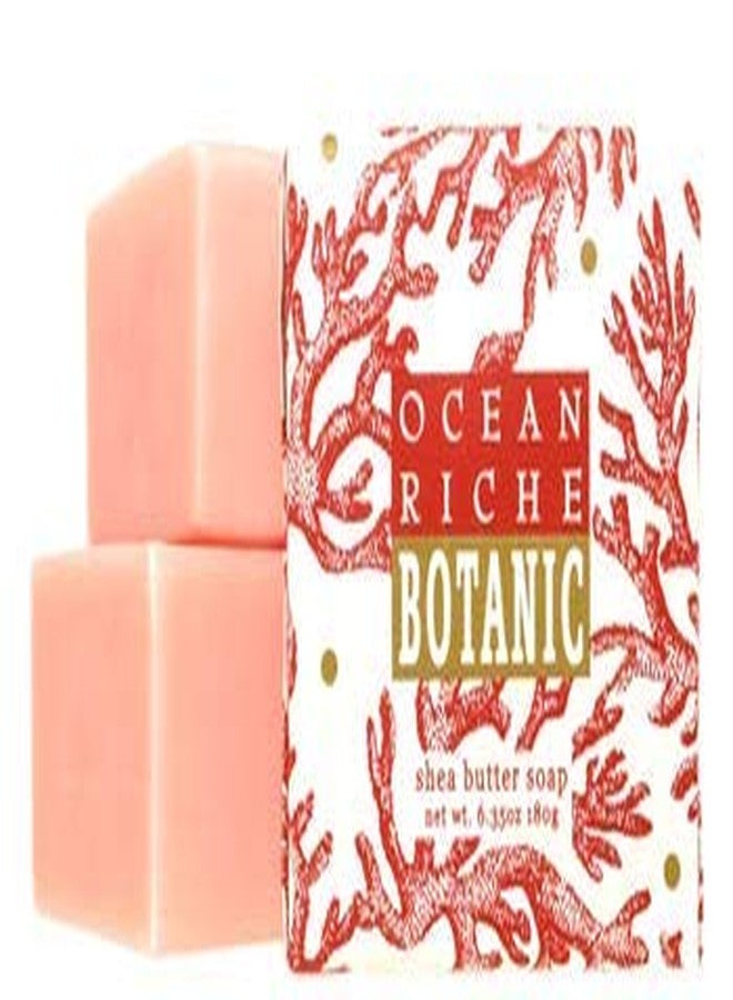 Greenwich Bay Cleansing Spa Soap, Shea Butter, and Cocoa Butter. Blended with Loofah and Apricot Seed, No Parabens, No Sulfates 6.35 Ounce (3 Pack) (Ocean Riche) - Image 2