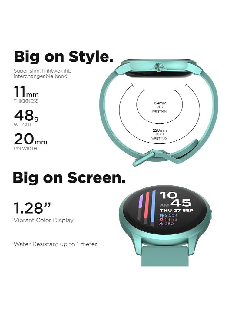 iTouch Unisex Interactive Sports 4 Watch Ocean Green/Ocean with Silicone Strap, TP4R01-ON1 - Image 2