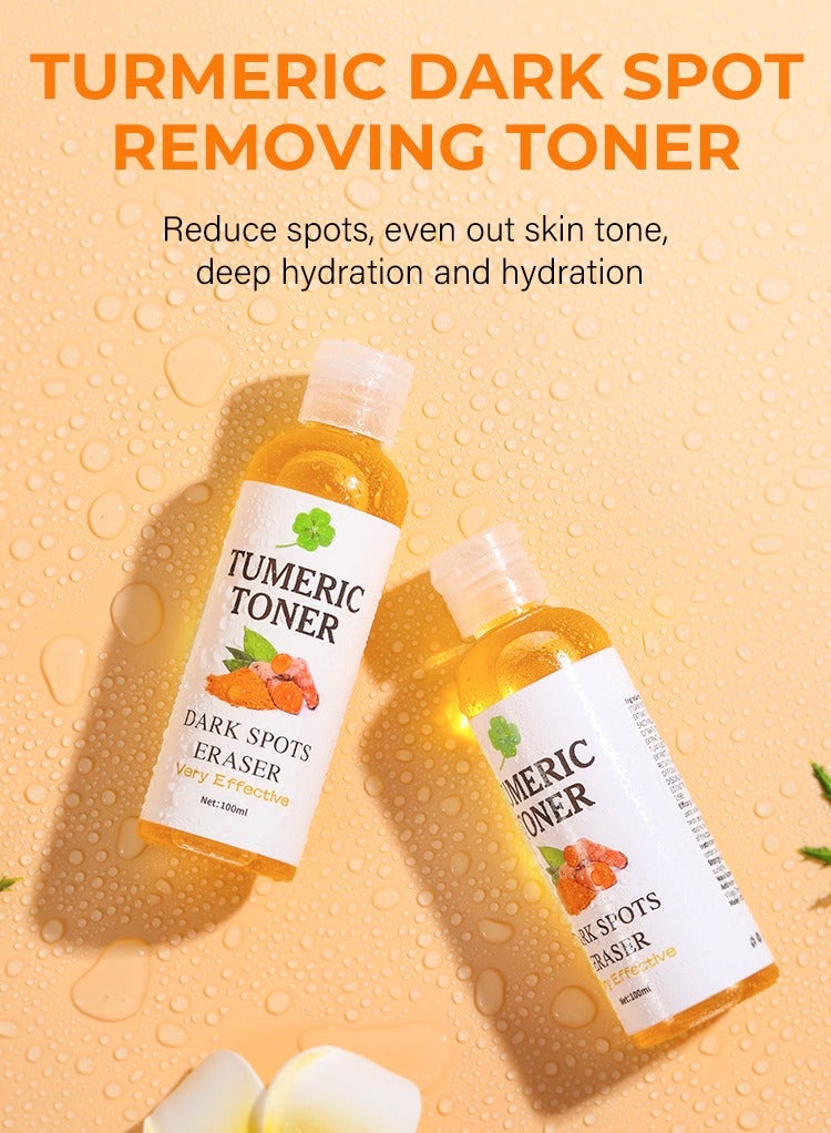 MOOYAM Turmeric Dark Spot Correcting Toner 100ml for Face Brightening Treatment Reduces Hyperpigmentation and Acne Blemishes Hydrates and Improves Skin Tone for All Skin Types - Image 2