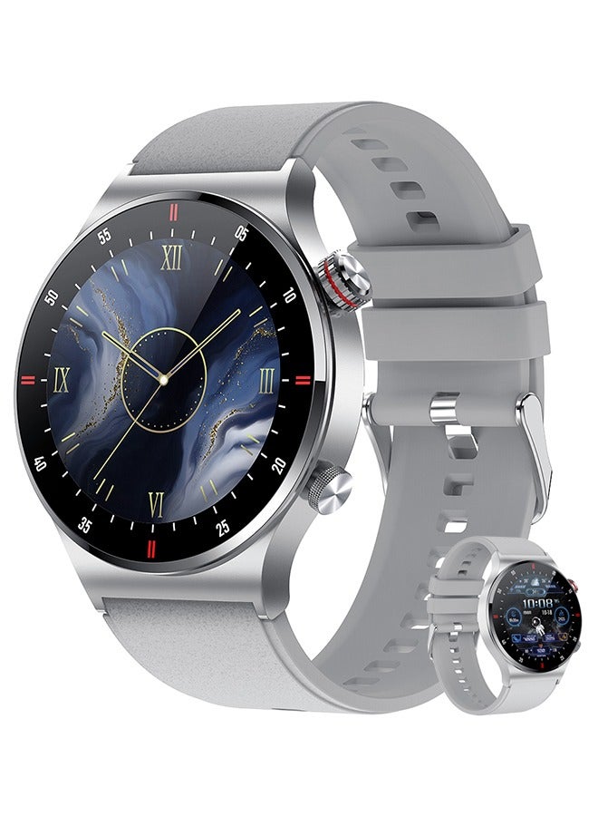 RollsTimi  Smart Watch for Men, 1.28" HD Touch Screen Fitness Tracker, Make/Answer Calls, Heart Rate Monitor, IP67 Waterproof, Sleep & Activity Tracking Smartwatch for Android IOS,Silver - Image 1