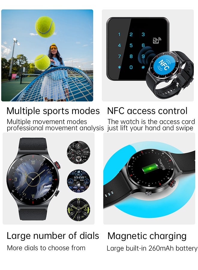 RollsTimi  Smart Watch for Men, 1.28" HD Touch Screen Fitness Tracker, Make/Answer Calls, Heart Rate Monitor, IP67 Waterproof, Sleep & Activity Tracking Smartwatch for Android IOS,Silver - Image 2