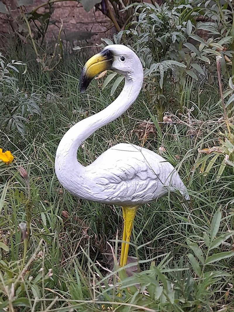 The Decorshed Thedecorshed Garden Side Flamingos Garden Decoration, Garden animls, Flamingo for Garden Decor, Garden Decoration-White - Image 3