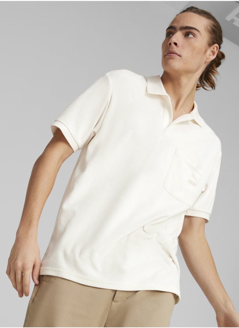 PUMA - Classics Towelling Mens Polo Shirt - Image 1