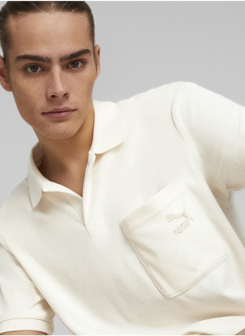 PUMA - Classics Towelling Mens Polo Shirt - Image 1