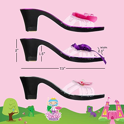 PRINCESS EXPRESSIONS Expressions 3-Pack Set of Kids Heels - Bright Colored Princess Dress Up Shoes, Pretend Play High Heels for Kids, Princess Play Dress Shoes for Girls -Toddler Size 7-10 - Image 5