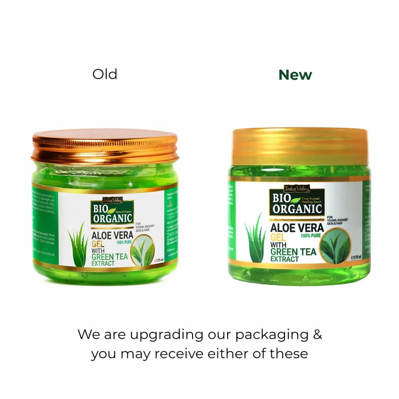 Indus Valley INDUS VALLEY Bio Organic NonToxic Aloe Vera Gel Sandalwood for Acne Scars Glowing Radiant Skin Treatment 175ml 200g - Image 3