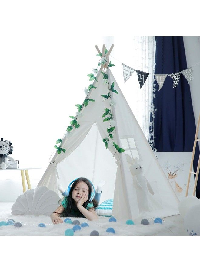 RONG FA Rongfa Teepee Tent For Kidsportable Children Play Tent Indoor Outdoor (White) - Image 5