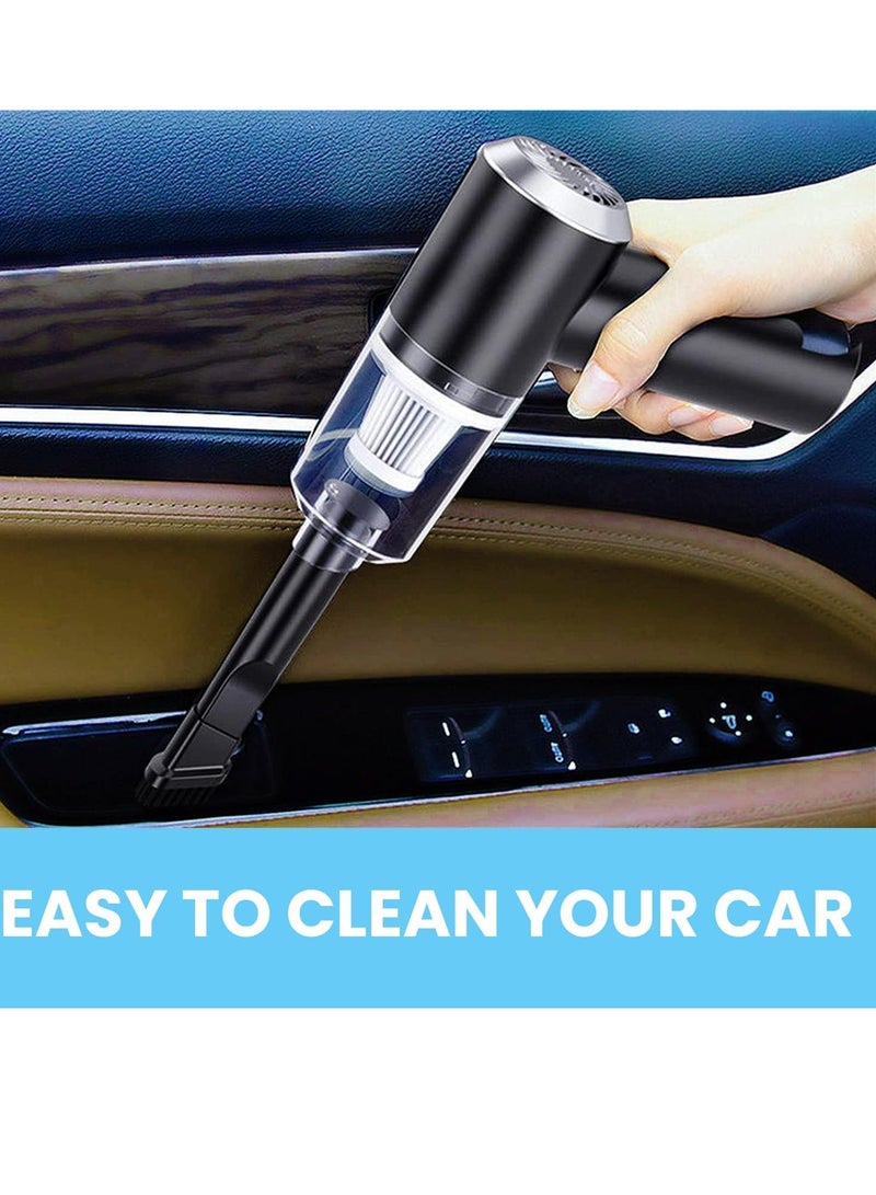 Yuwell Portable Handheld Cordless Vacuum Cleaner Super Suction Capacity Rechargeable Vacuum Cleaner For Car And Home Black - Image 4