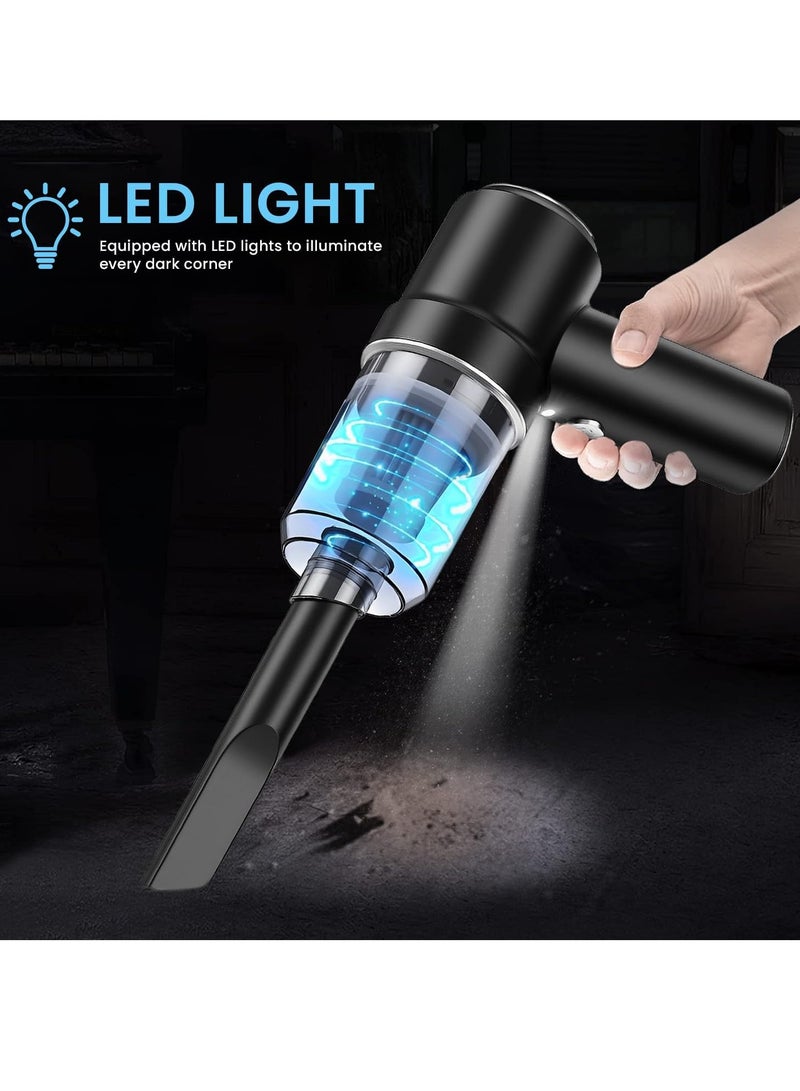 Yuwell Portable Handheld Cordless Vacuum Cleaner Super Suction Capacity Rechargeable Vacuum Cleaner For Car And Home Black - Image 2