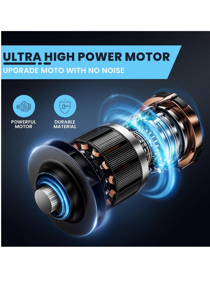 Yuwell Portable Handheld Cordless Vacuum Cleaner Super Suction Capacity Rechargeable Vacuum Cleaner For Car And Home Black - Image 3