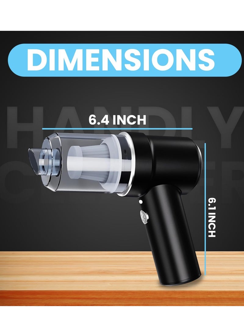 Yuwell Portable Handheld Cordless Vacuum Cleaner Super Suction Capacity Rechargeable Vacuum Cleaner For Car And Home Black - Image 5