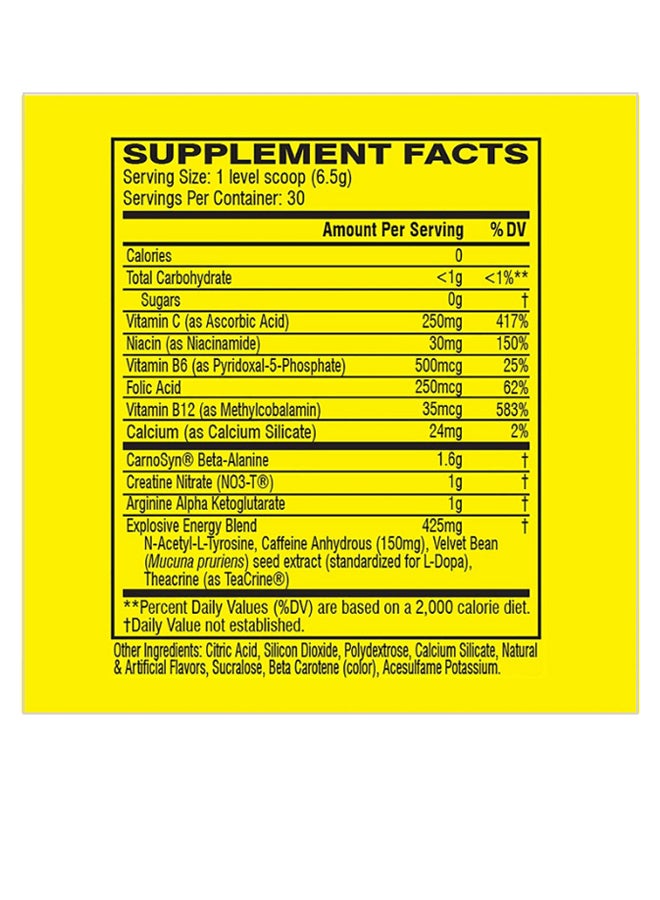 سيلوكور مكمل غذائي C4 أوريجينال إكسبلوسيف لما قبل التمارين - نكهة الليمون والكرز - 30 جرعة - Image 3