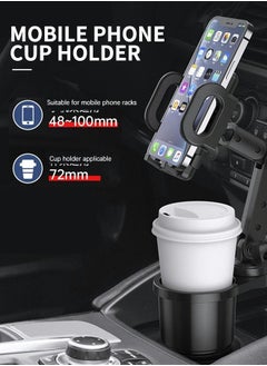 GROIC Car Cup Holder Phone Mount, 2 in 1 Universal Cell Phone Mount for Car, Adjustable Long Gooseneck Phone Holder 360° Strong Cup Holder for Car, Automobile Cradles,Automotive Interior  - Image 2