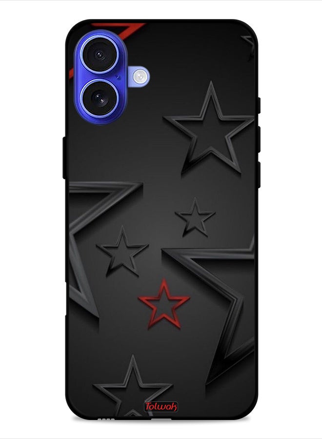 Tolwak Apple iPhone 16 Protective Case Cover Stars Pattern - Image 1
