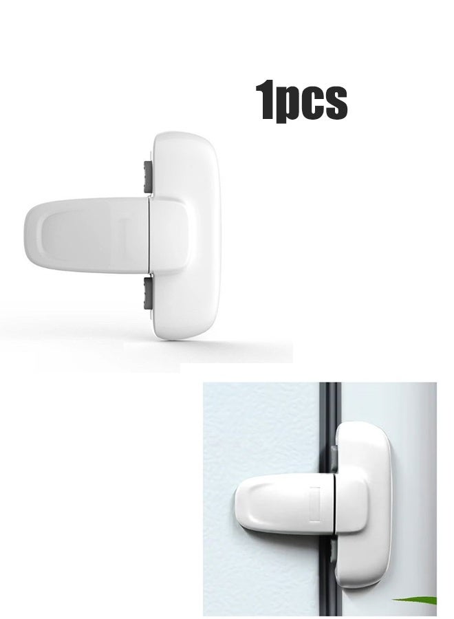 YJ The door lock of the household refrigerator freezer is white to prevent the baby from pinching his hands - Image 1