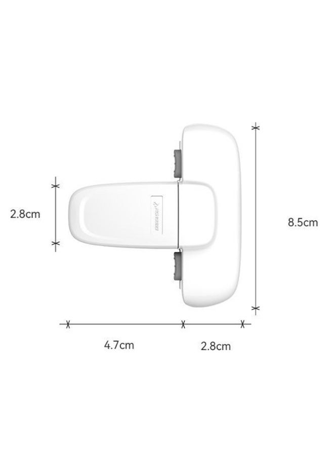 YJ The door lock of the household refrigerator freezer is white to prevent the baby from pinching his hands - Image 3