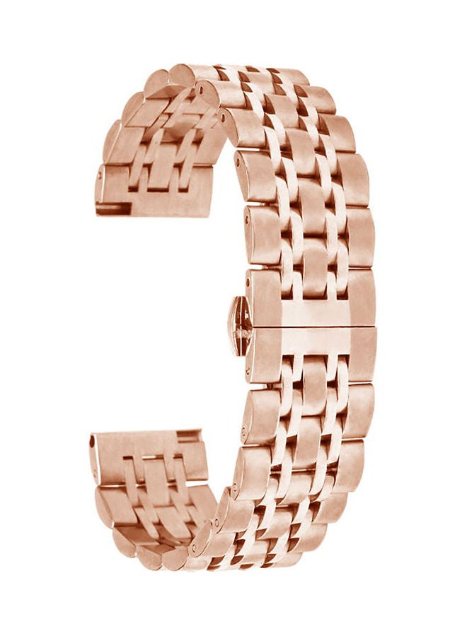NIBEMINENT Stainless Steel Replacement Band For Smartwatch Rose Gold
