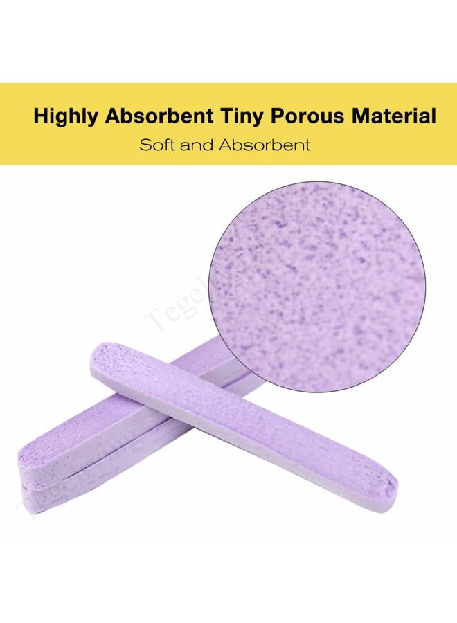 Tegelrying Facial Sponge Compressed,60 Pcs PVA Professional Makeup Removal Wash Round Face Sponge Pads Exfoliating Cleansing for Women,Purple - Image 4