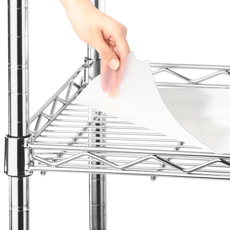 Frienda Set of 5 Wire Shelf Liner 24 x 36 inches Heavy Duty Shelf Liners Packed Flat for Wire Shelving, Waterproof Non Adhesive Plastic Mat for Metal Rack Kitchen Shelves, Shoe Rack - Image 1
