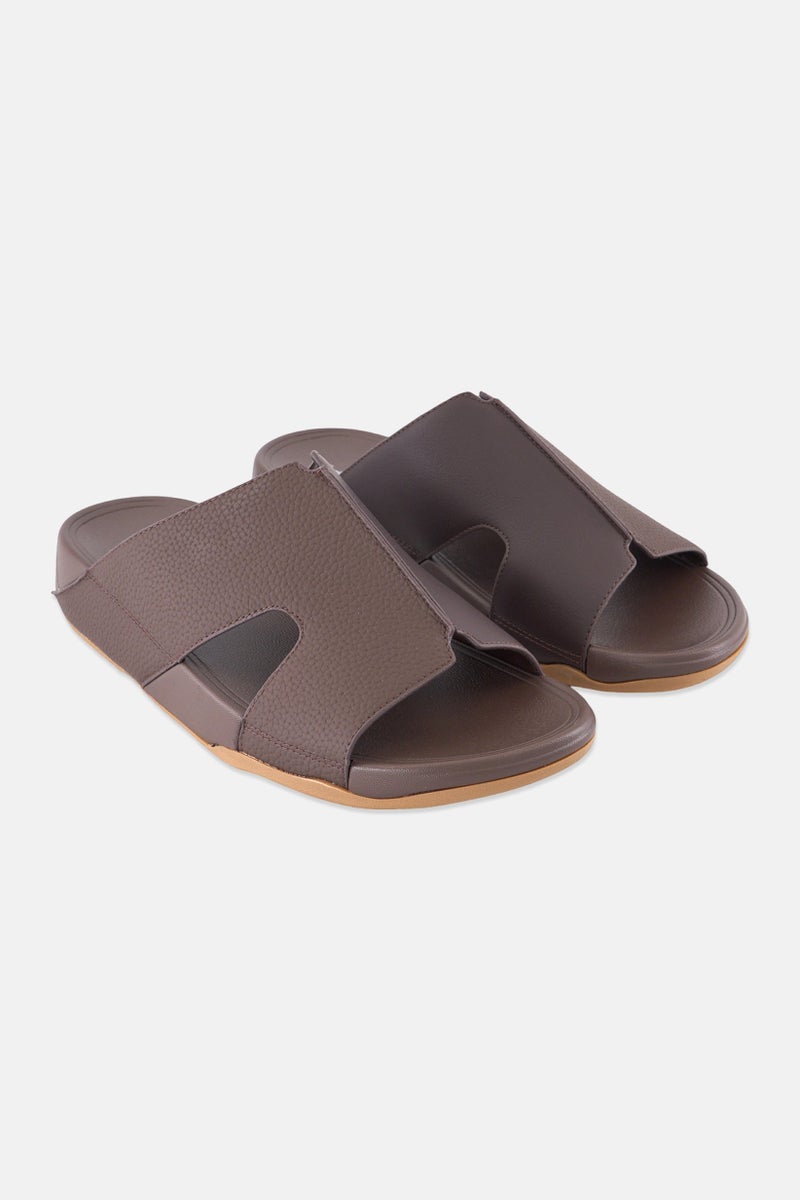 English Laundry Men Slip On Arabic Sandals, Brown  - Image 1