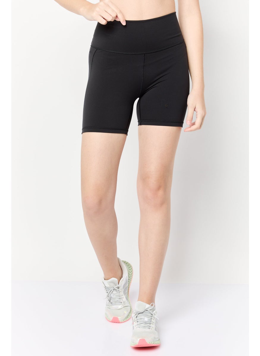 Adidas Women Sportswear Fit Training Shorts, Black  - Image 1