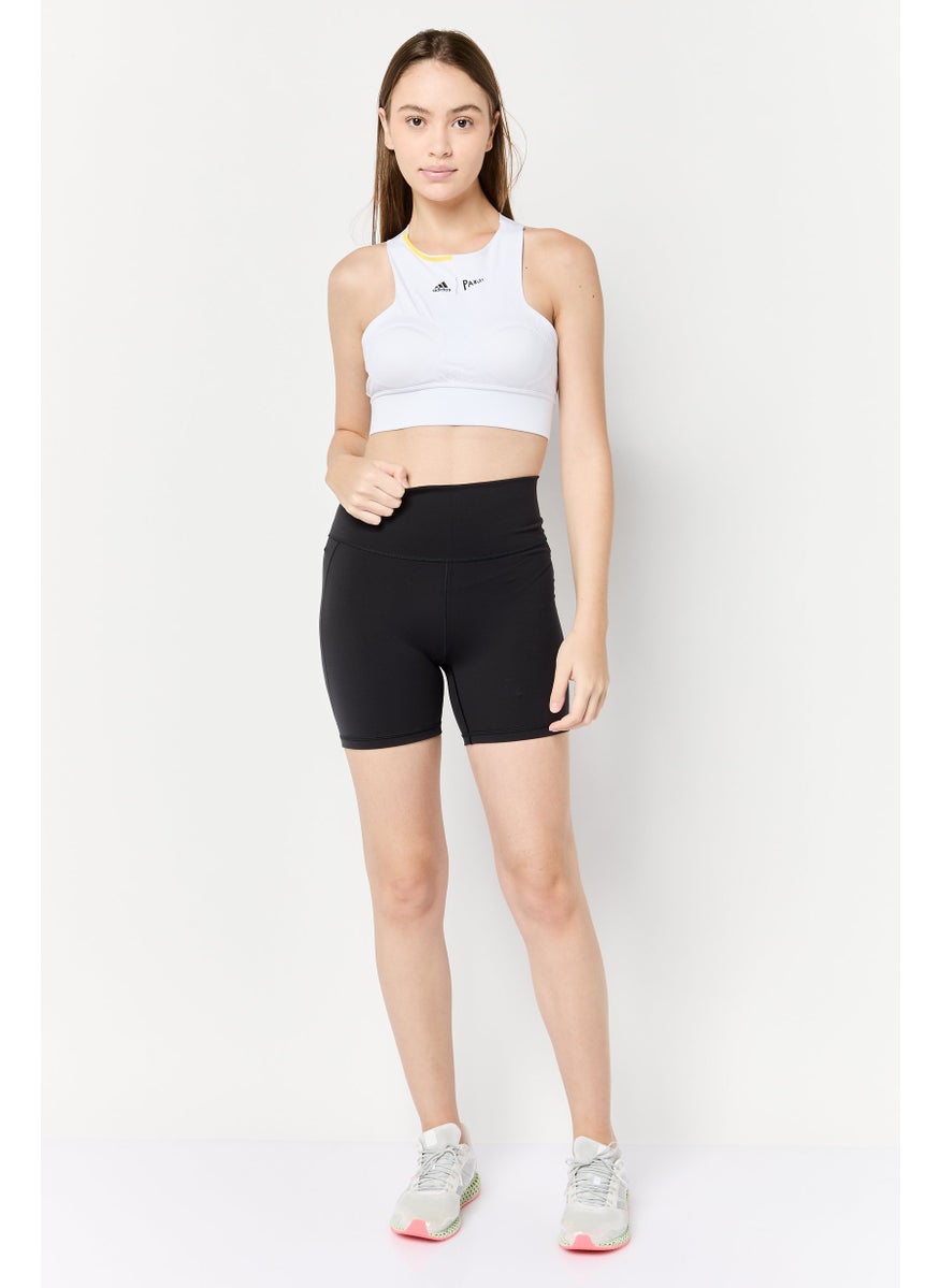 Adidas Women Sportswear Fit Training Shorts, Black  - Image 2