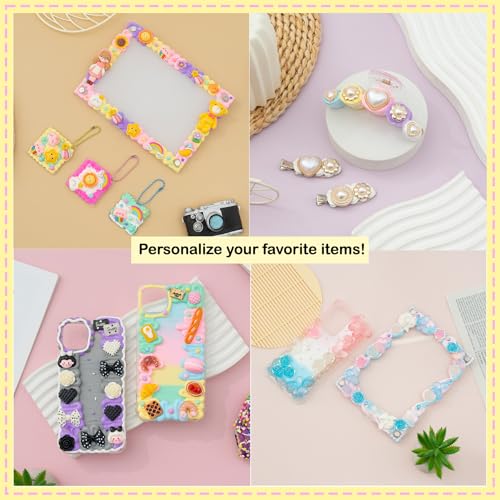 Decoden Cream Glue 9PCS Kit, Fake Whipped Cream, Fake Icing Frosting Whipped Clay with Piping Bags for Phone Cases, Crafts, and DIY Projects - Image 5