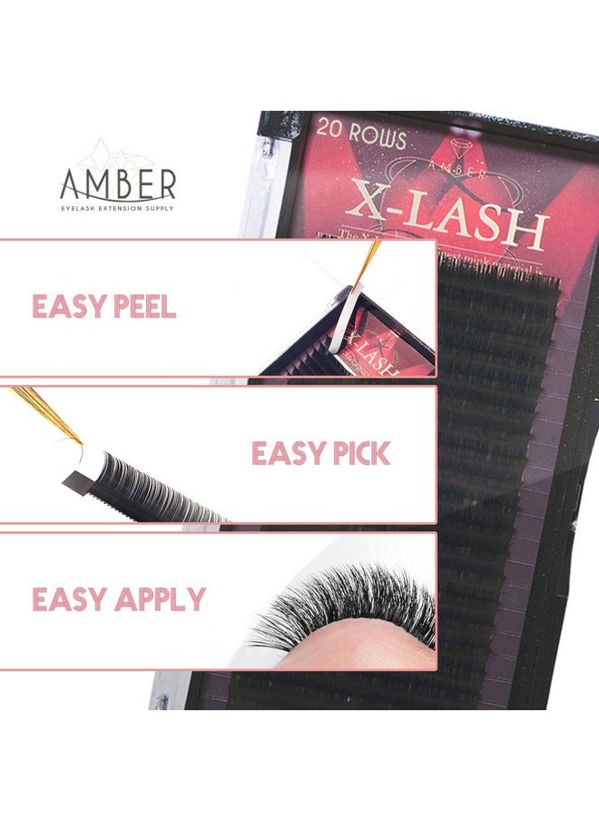Amber Lash X Lash Mix Set Of 8 15 Mm Mink Lash For Professional Eyelash Extension Various Thickness And Curls Eyelash Extension Supplies (0.15 Mm C)  - Image 3