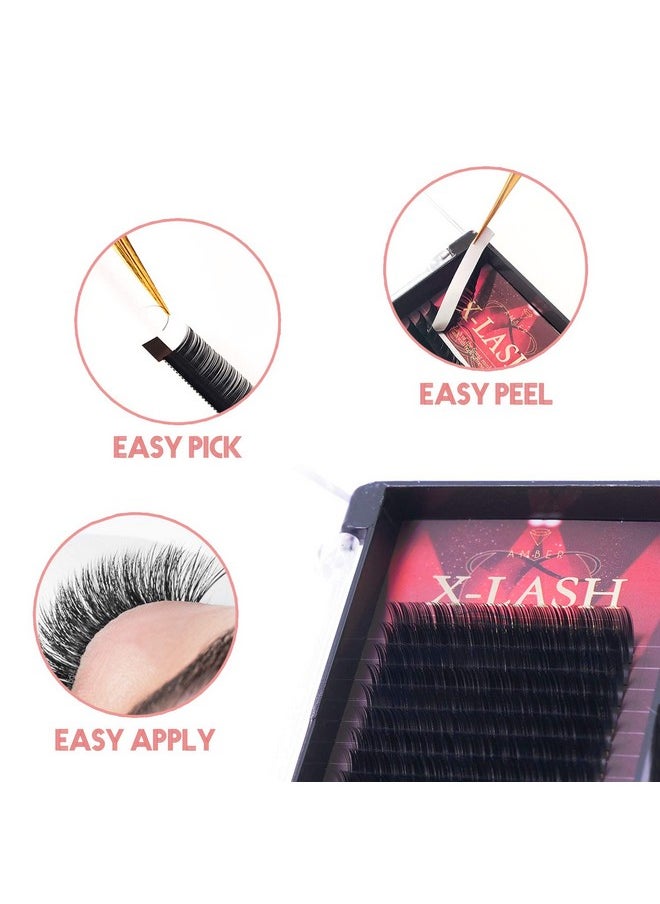 Amber Lash X Lash Mix Set Of 8 15 Mm Mink Lash For Professional Eyelash Extension Various Thickness And Curls Eyelash Extension Supplies (0.15 Mm C)  - Image 4