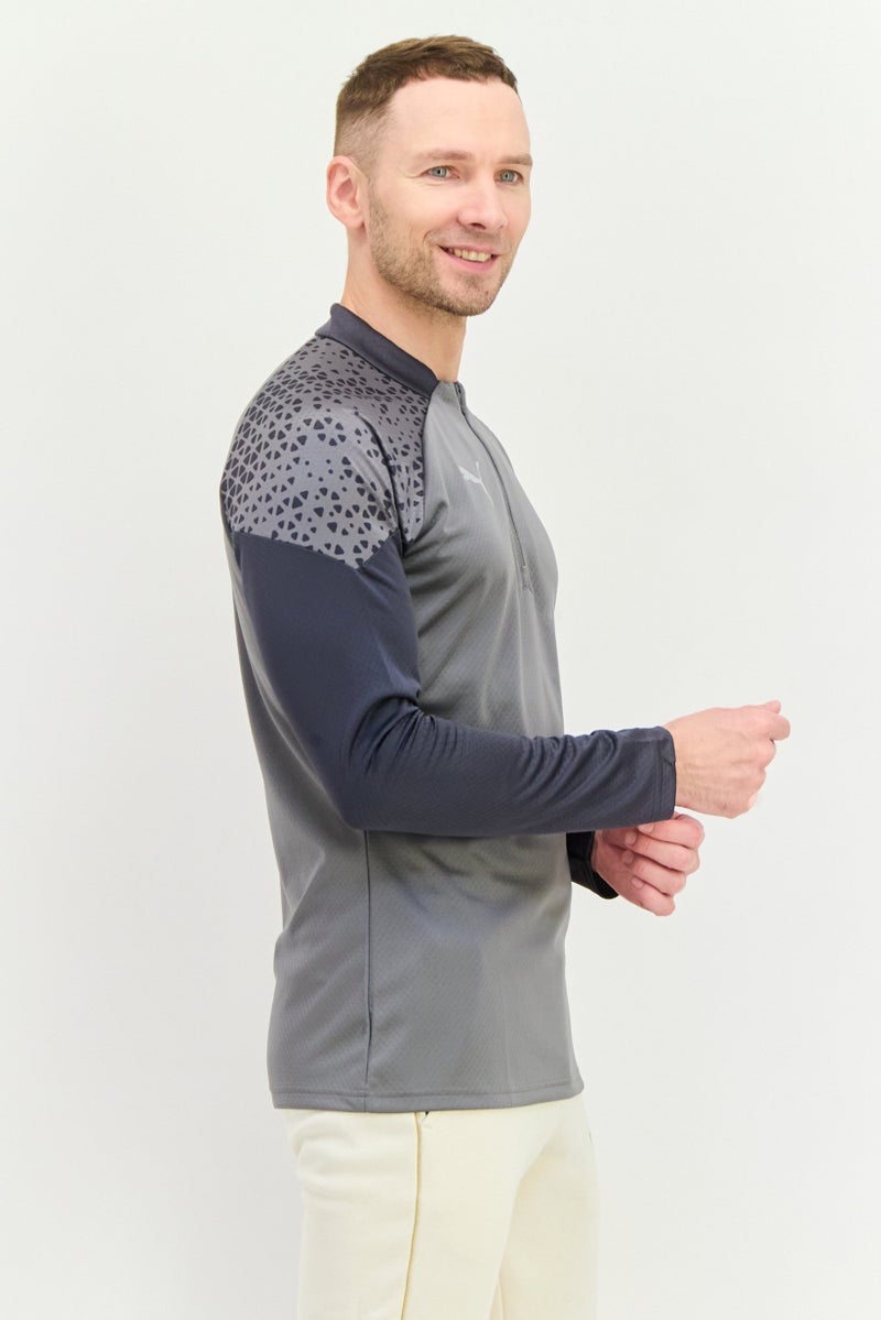 PUMA Men Sportswear Fit Long Sleeves Training Jersey, Grey - Image 2