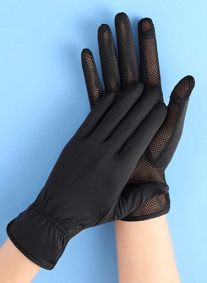 Generic 1 Pair Sun Protection UV Protection Gloves Women Driving Gloves  - Image 1