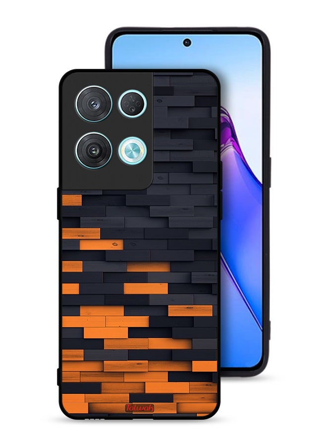 Tolwak Oppo Reno8 Pro 5G Protective Case Cover Wooden Wall - Image 1