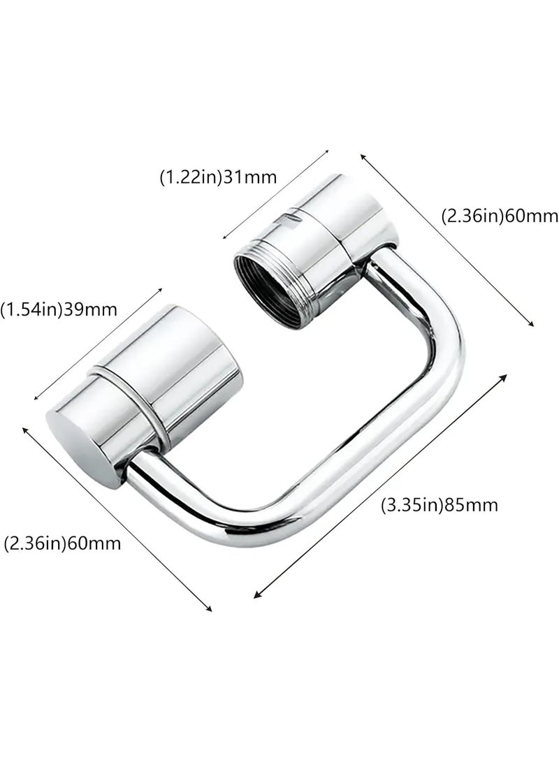 امتداد صنبور دوار 1080°، مهوية صنبور 360° - وضعي رش، مواد من النحاس، امتداد صنبور لمطبخ الحوض وحوض الحمام، مهوية لصنبور الحوض - Image 5