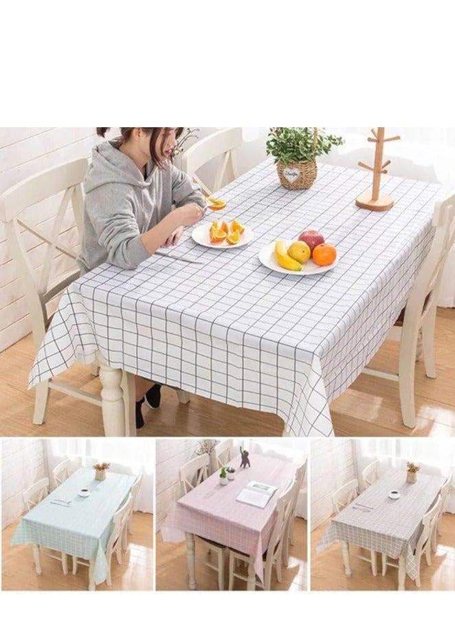 Rectangular Tablecloth - Waterproof and Oil-Resistant - Easy to Clean - Reusable Plastic Material - Unique Design and Color - 137cm x 183cm - Indoor and Outdoor Use - Various Colors. - Image 4