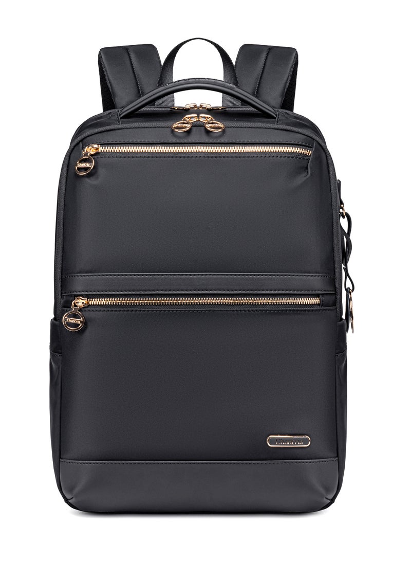 Chantria Premium Durable Water-Resistant Computer Backpack for Women Multifunctional Anti-Theft Lightweight Daypack for Casual Travel School College, CB00766- Black - Image 2