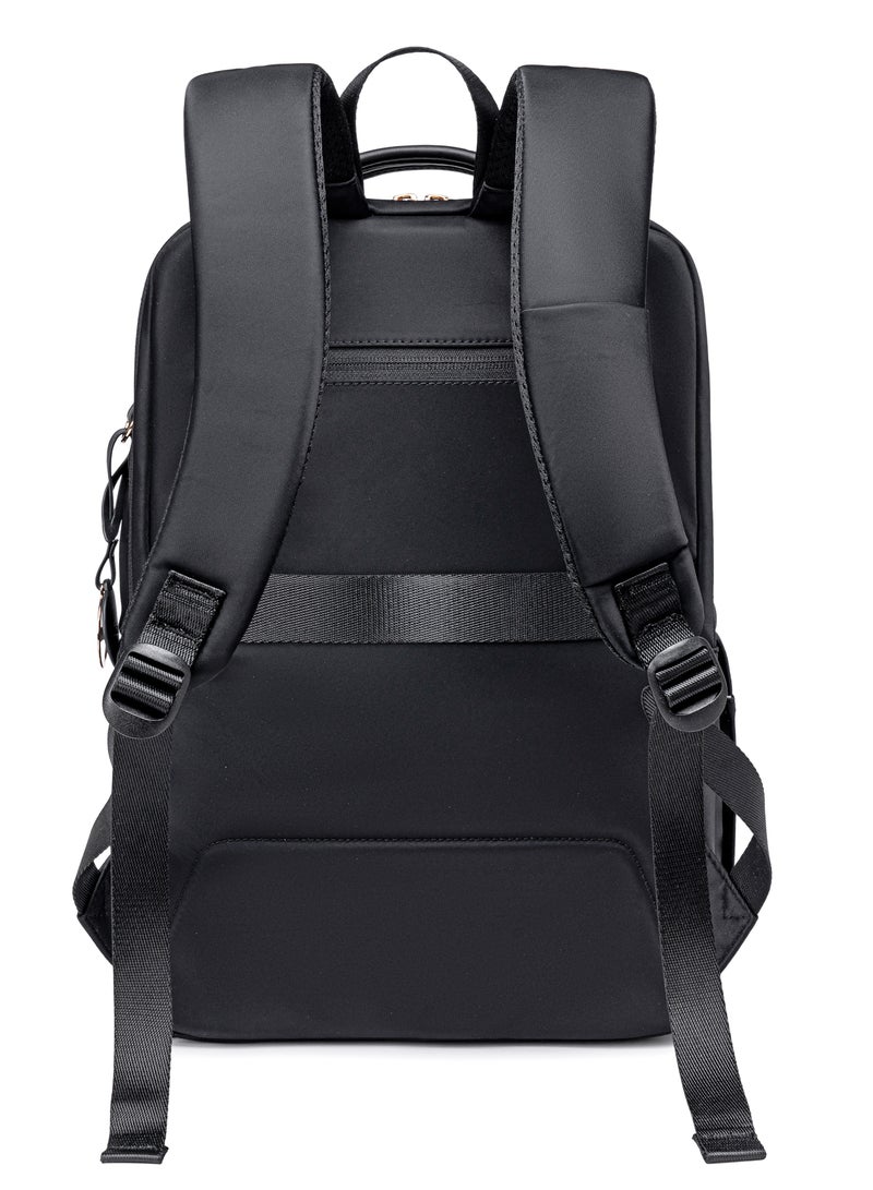 Chantria Premium Durable Water-Resistant Computer Backpack for Women Multifunctional Anti-Theft Lightweight Daypack for Casual Travel School College, CB00766- Black - Image 3