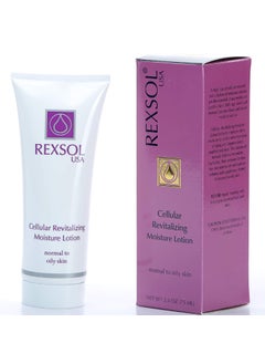 REXSOL Cellular Revitalizing Moisture Lotion Normal to Oily Skin  With Aloe Vera Gel Chamomile Extract  Calendula Officinalis Extract  Helps to maintain signs of aging 75 ml  25 fl oz