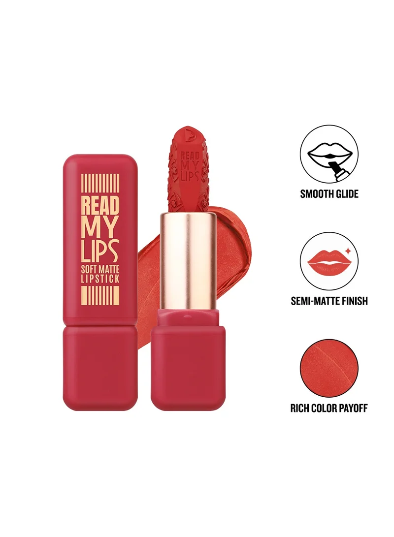 Character Character Read My Lips Soft Matte Lipstick - Rich Pigment, Vitamin E & Jojoba Oil