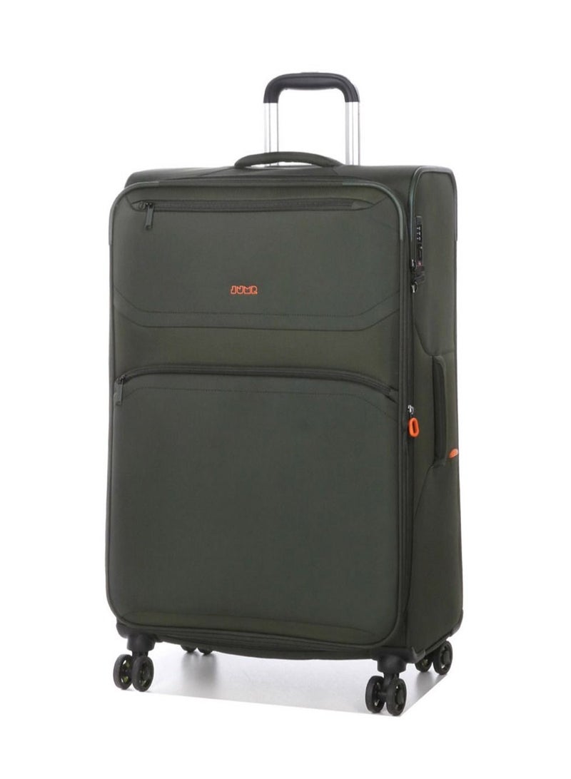 Jump Moorea 2 Soft Expandable Suitcase Luggage Trolley 76 cm Large Khaki - Image 1