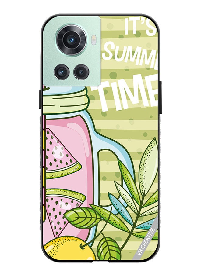 VR CREATIVE Protective Case Cover For OnePlus 10R Refreshing Juice Design Multicolour - Image 1