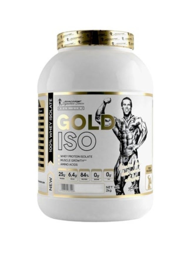 KEVIN LEVRONE Gold Iso, 100% Pure Whey Protein Isolate Chocolate Flavor, 2kg - Image 1